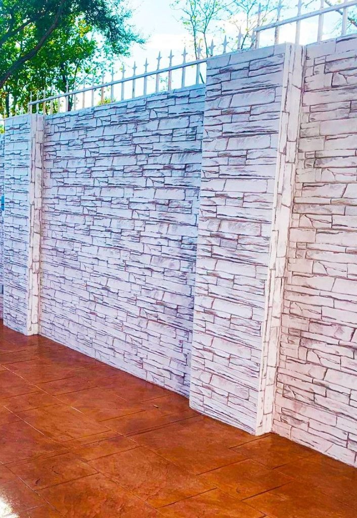 Beton amprentat vertical